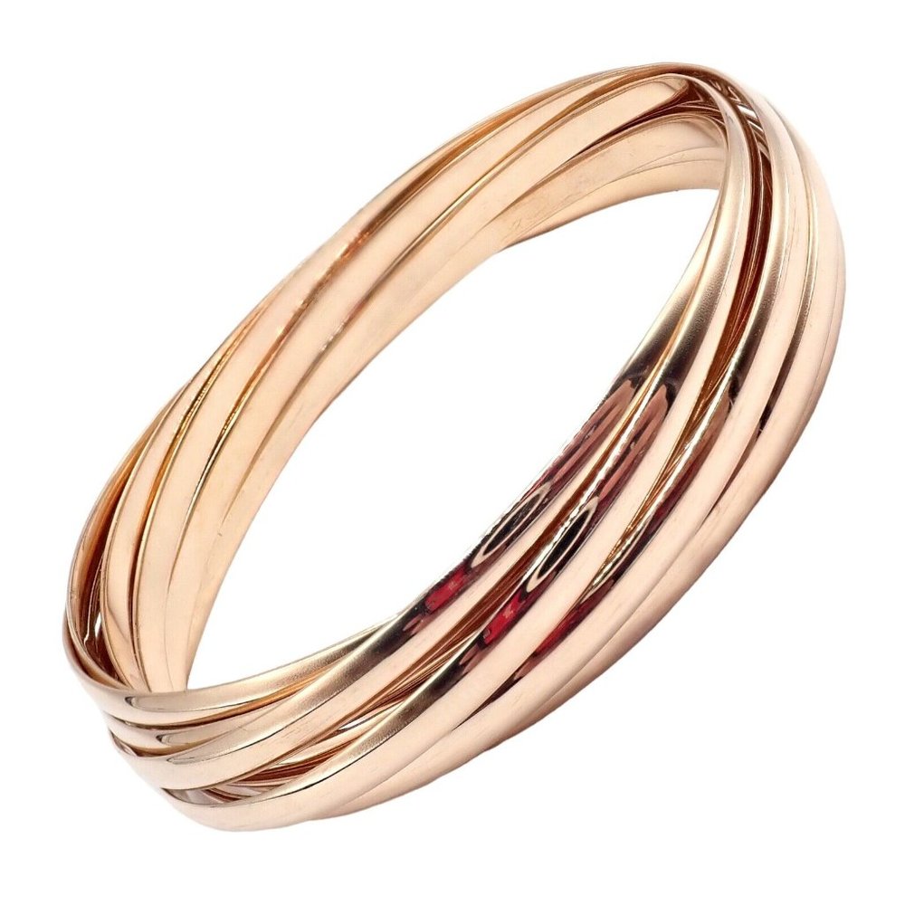 Authentic! Tiffany & Co 18k Rose Gold 9 Row Melody Calife Picasso Large Bracelet - Picture 6 of 11